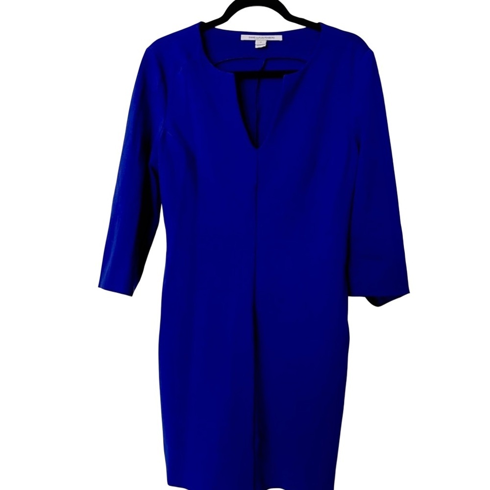 DIANE VON FURSTENBERG Blue Dress like new